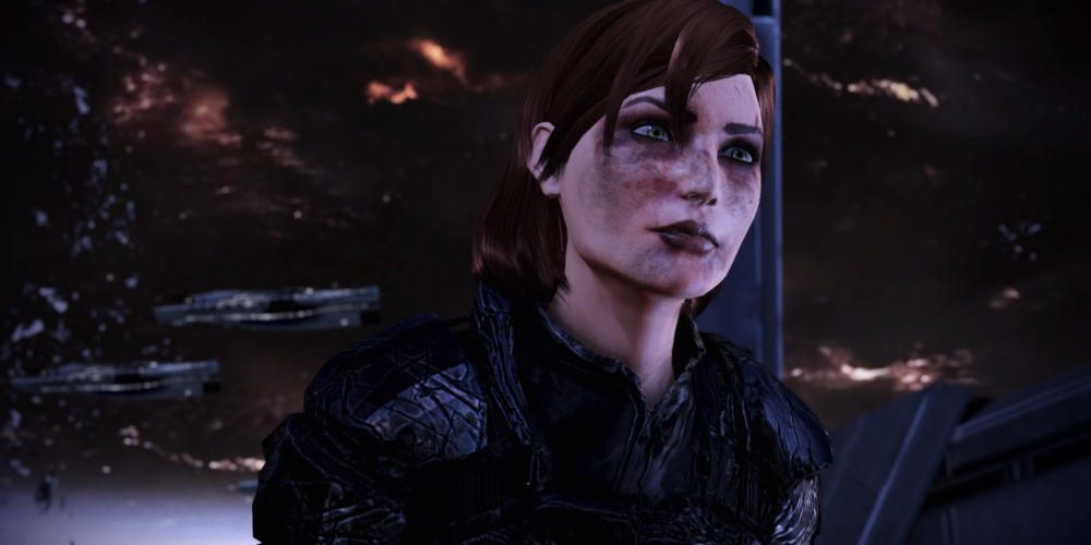 Shepard, mortally wounded.