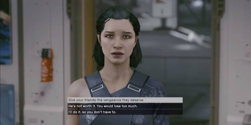 image showing the three possible outcomes for andreja's quest in starfield. 