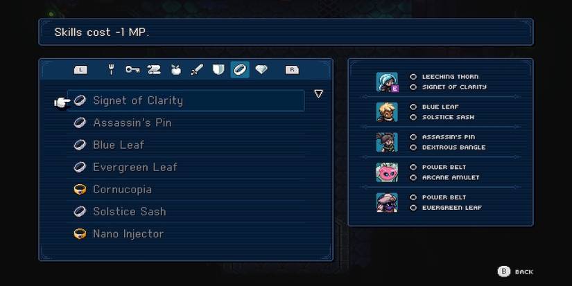 Signet Of Clarity accessory in Sea of Stars