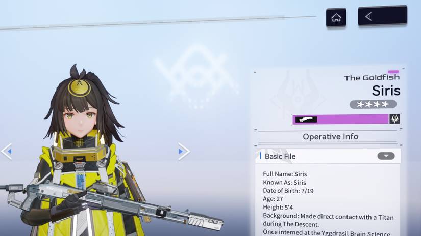 siris the goldfish from snowbreak