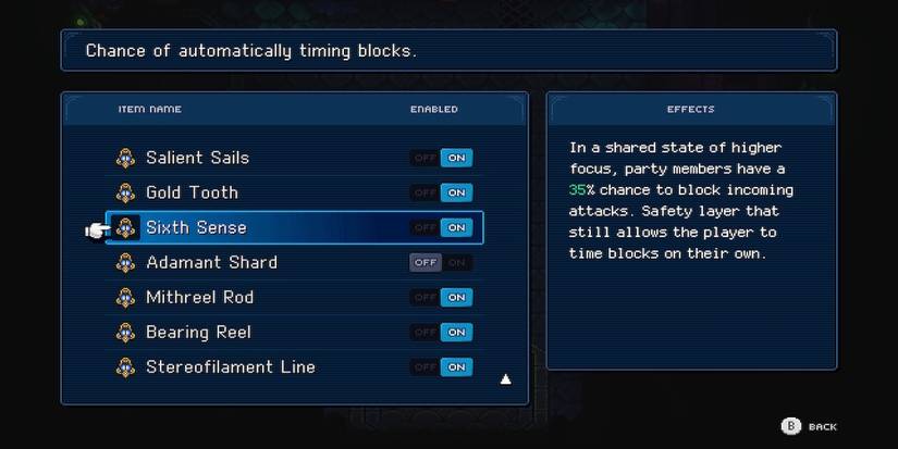 Sixth Sense Relic in Sea of Stars