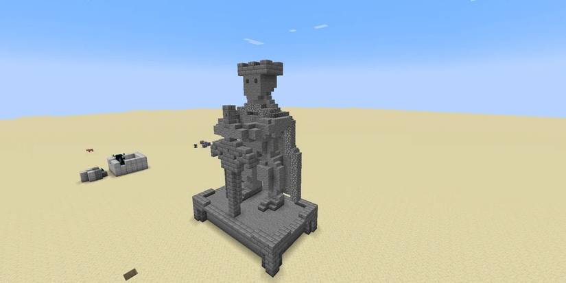 Small Statue stone bricks