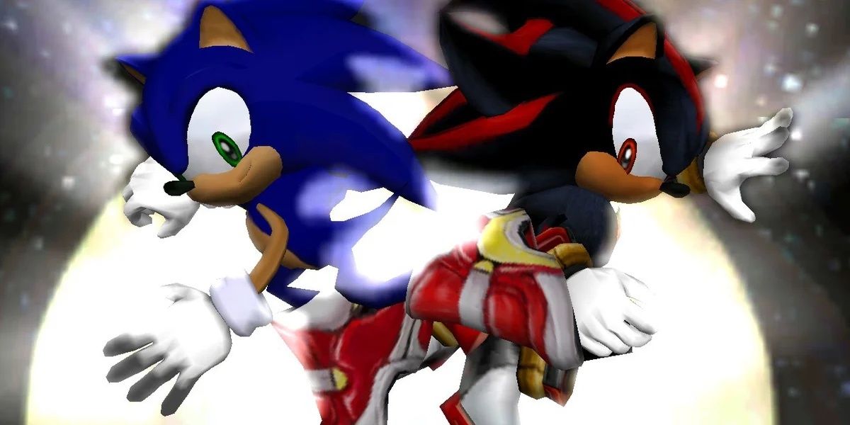 Sonic and Shadow the Hedgehog from Sonic Adventure 2