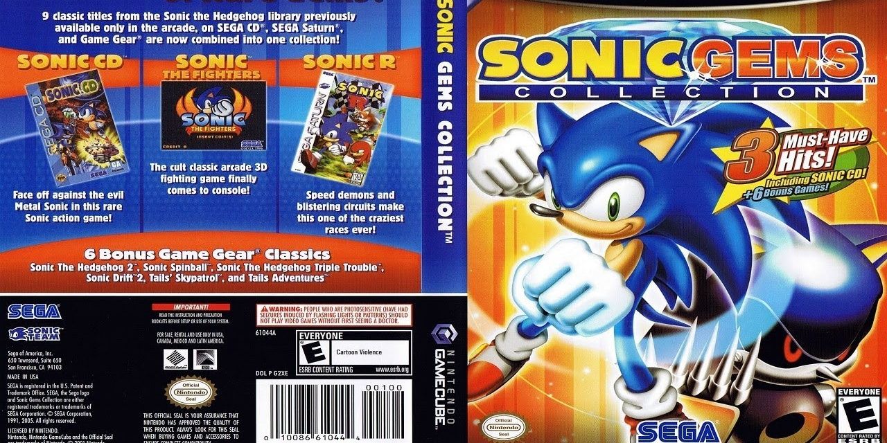 Sonic Gems Collection Cover