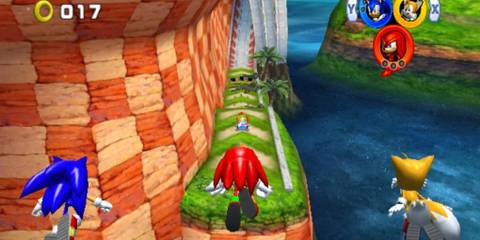 Sonic Heroes Team Sonic in seaside Hill