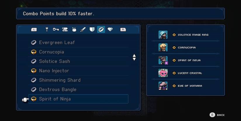 Spirit Of Ninja accessory in Sea of Stars