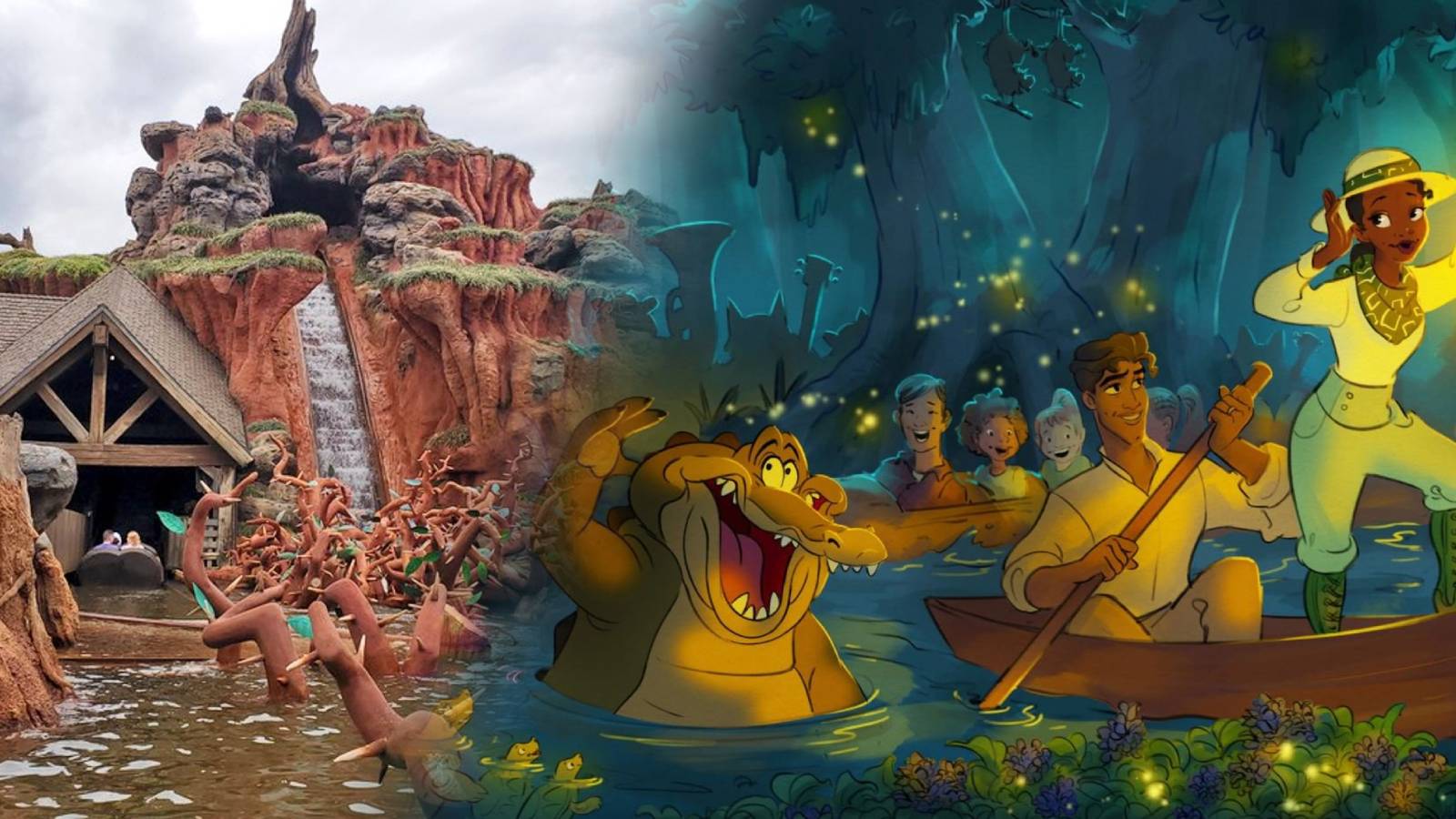 Splash Mountain Walt Disney World Disneyland The Princess and the Frog Tiana's Bayou Adventure