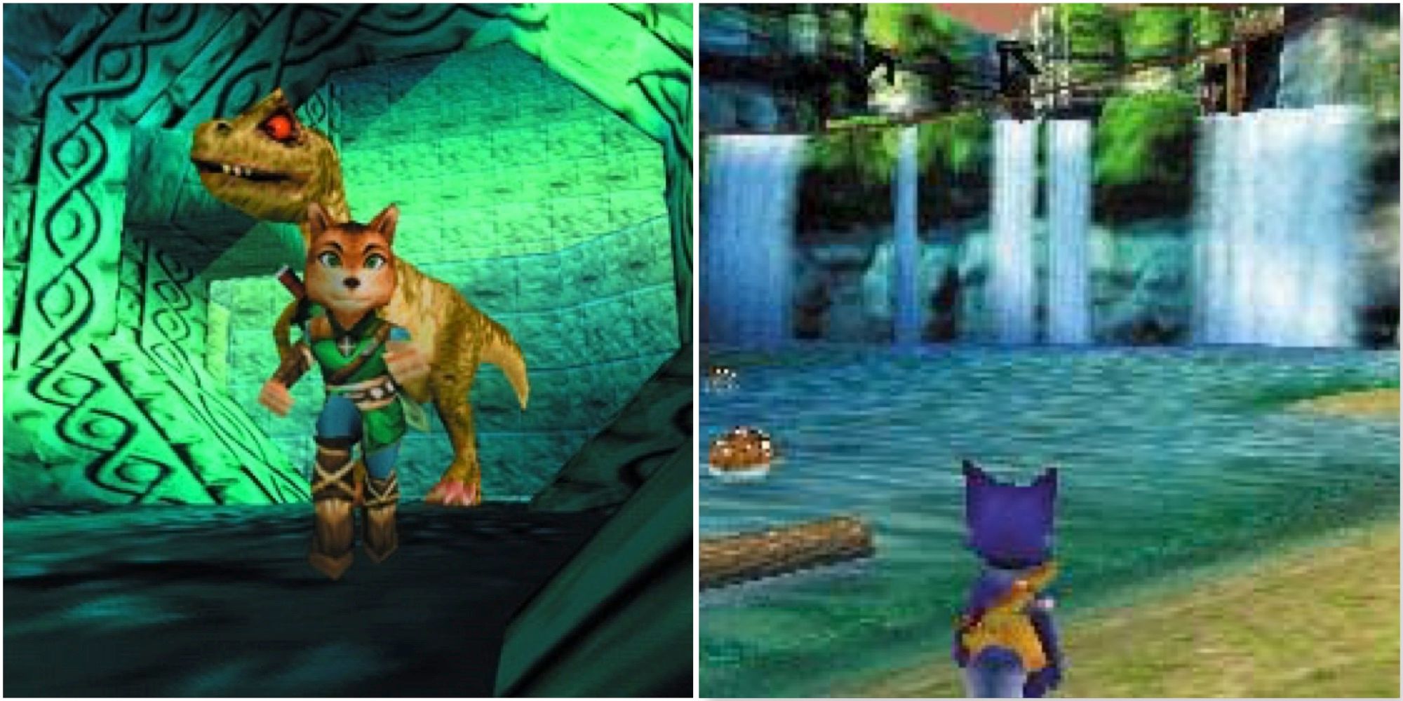 Star Fox Adventures prototype images from the N64 version