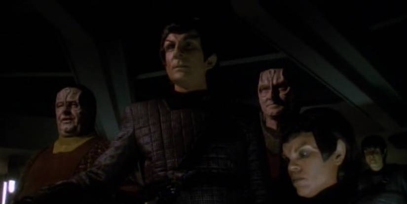 The brief Romulan Cardassian alliance in Star Trek: Deep Space Nine.
