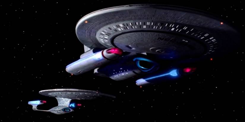 The USS Phoenix and the USS Enterprise in Star Trek.