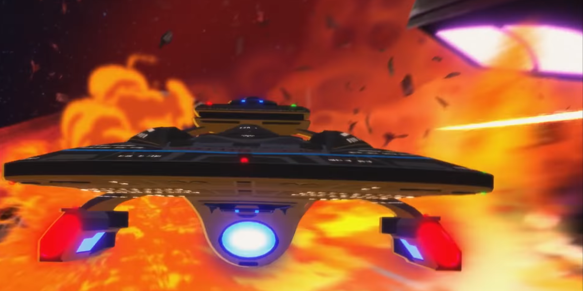 The USS Titan comes to the rescue in Star Trek: Lower Decks.