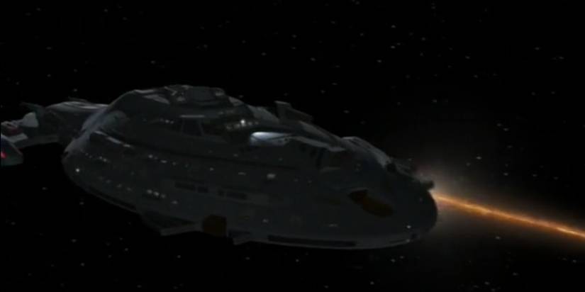 The warship Voyager in Star Trek: Voyager.