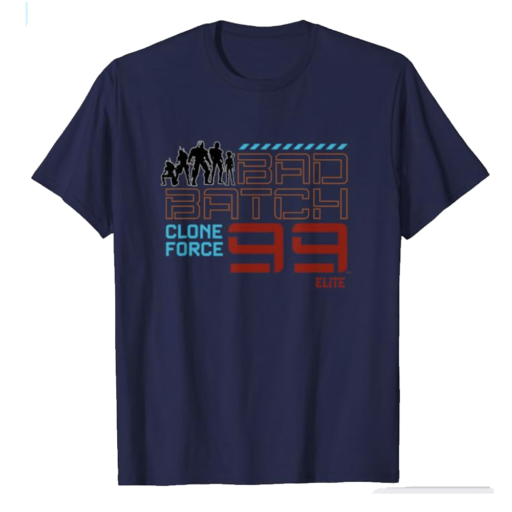 The Bad Batch Clone Force 99 Silhouette Star Wars T-Shirt