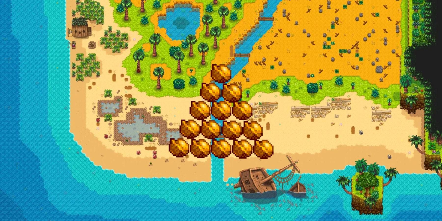 Golden Walnuts on Ginger Island from Stardew Valley