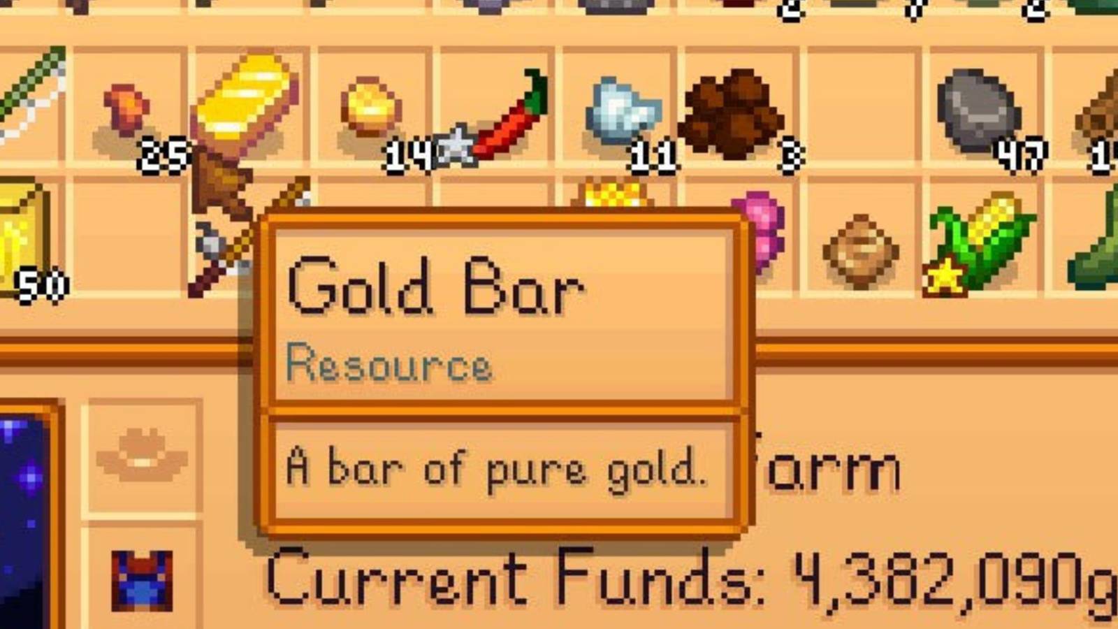 how to get a gold bar in stardew valley 