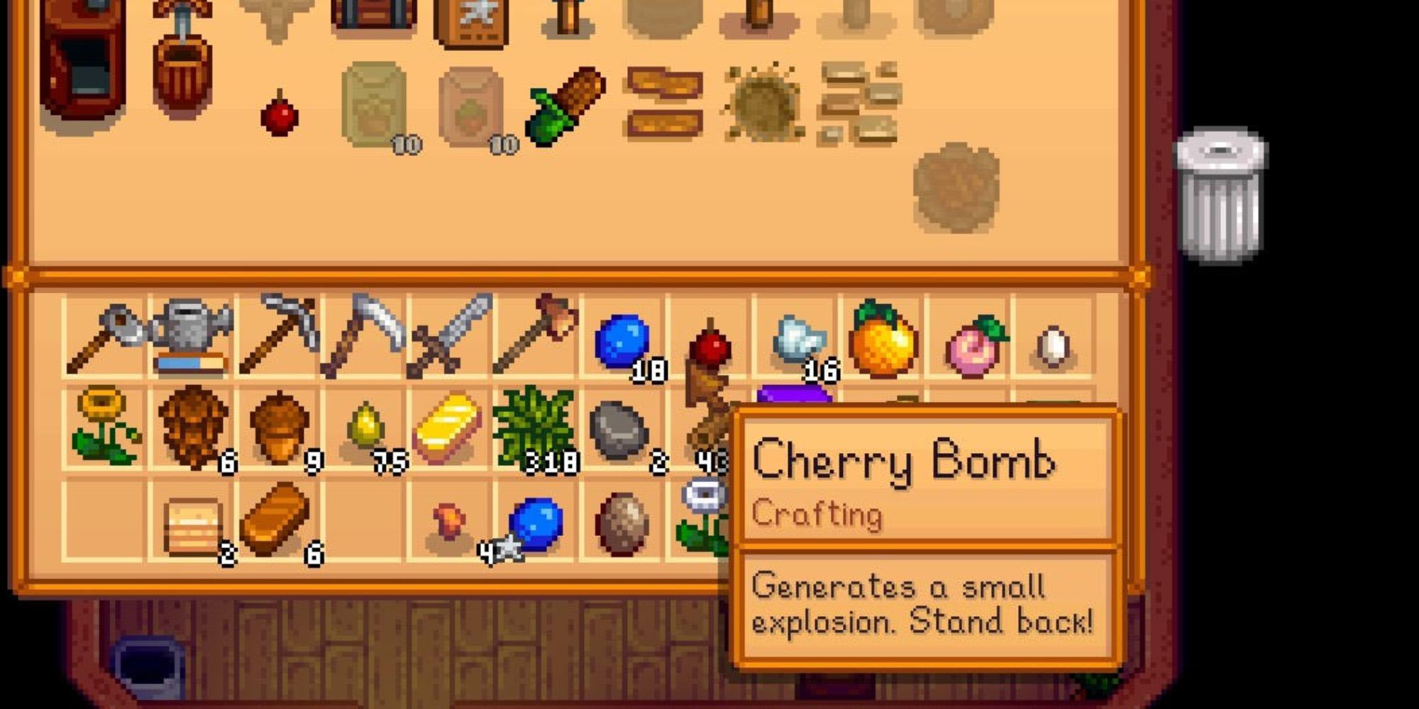 cherry bomb stardew valley