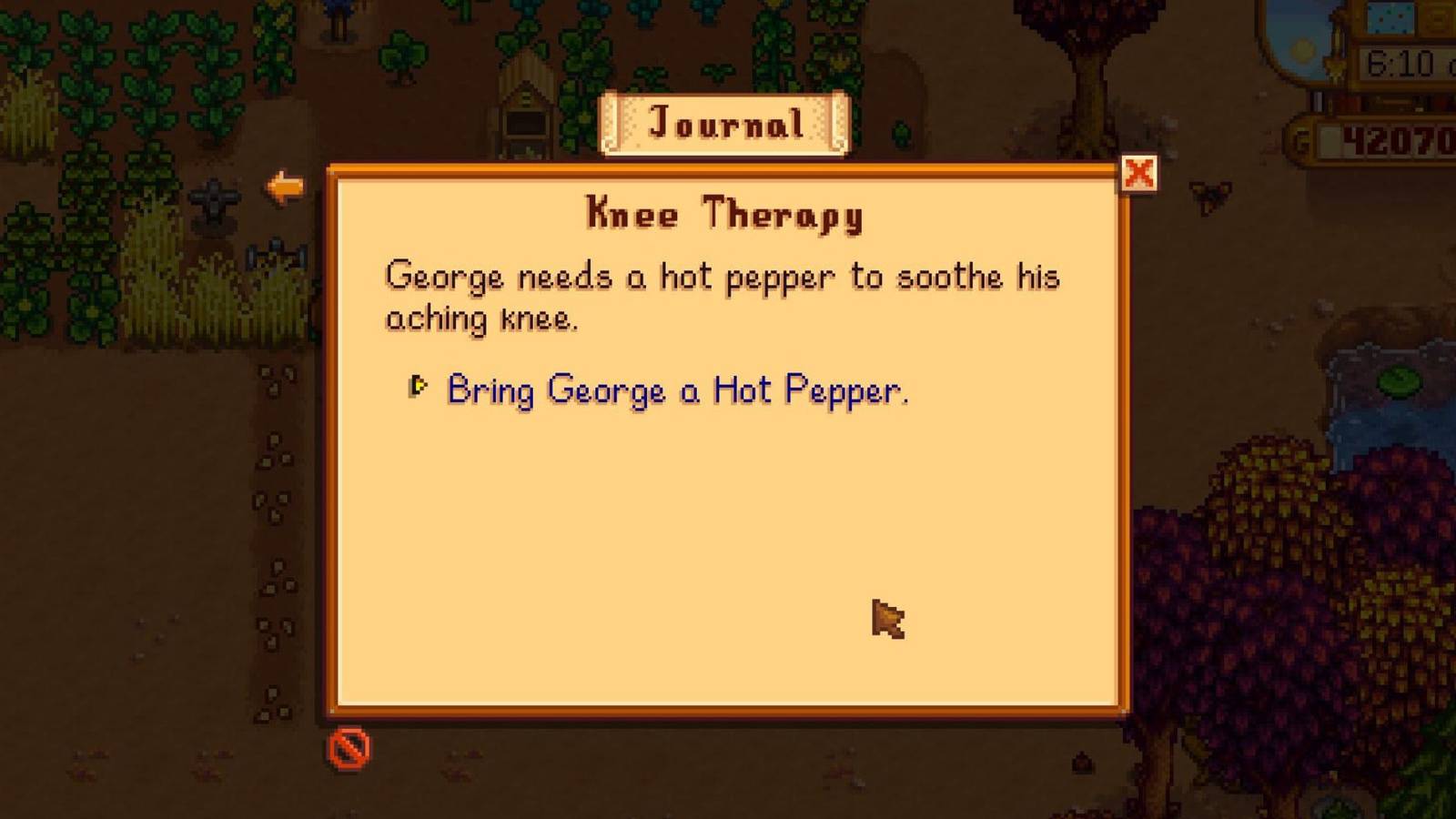 stardew valley knee therapy story quest 