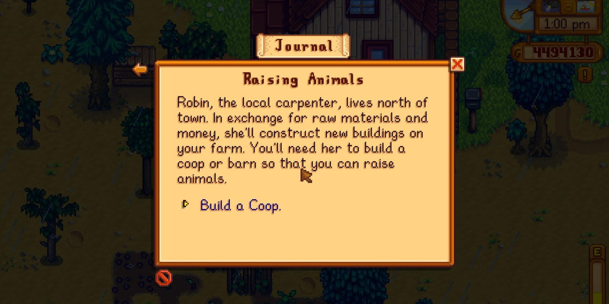  raise animals quest guide stardew valley