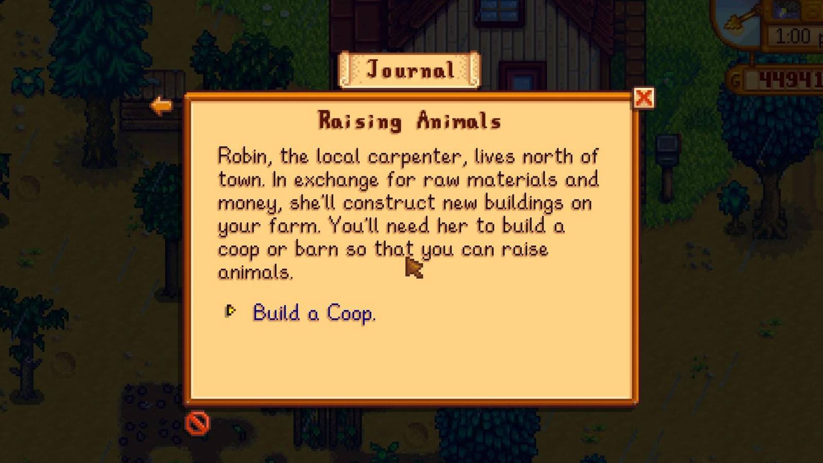  raise animals quest guide stardew valley