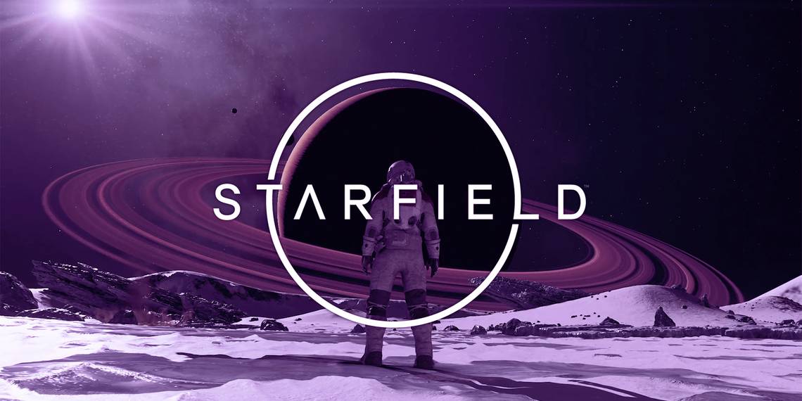 "Jugador de Starfield descubre planeta morado."