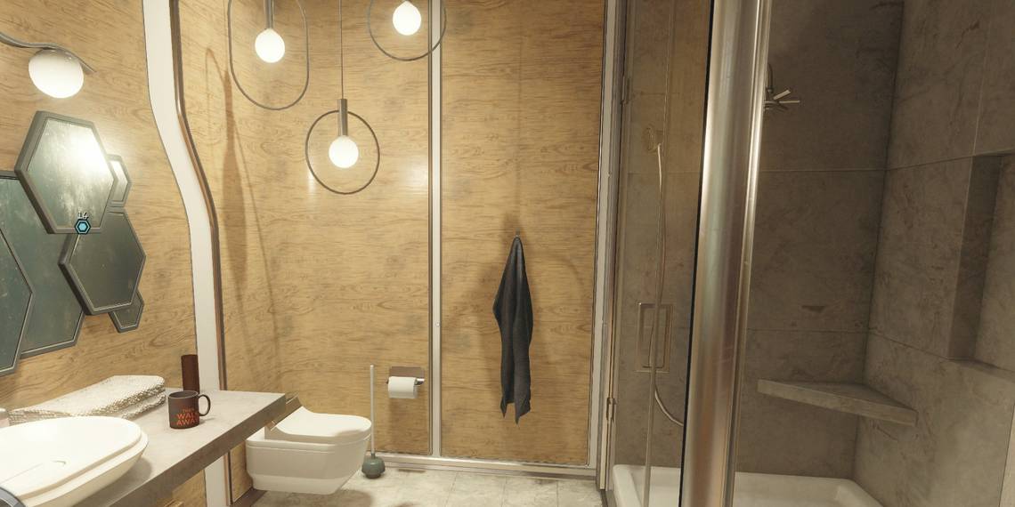 Un jugador de Starfield encuentra algo extraño en el baño.