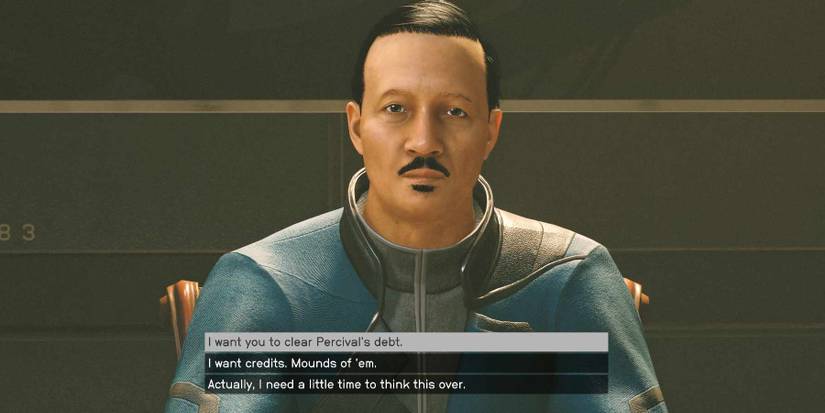 Starfield - clearing Percival's debt in the Delivering Devils mission