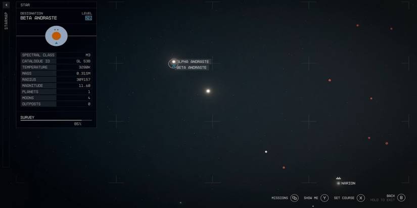 Starfield: Complete Star Map