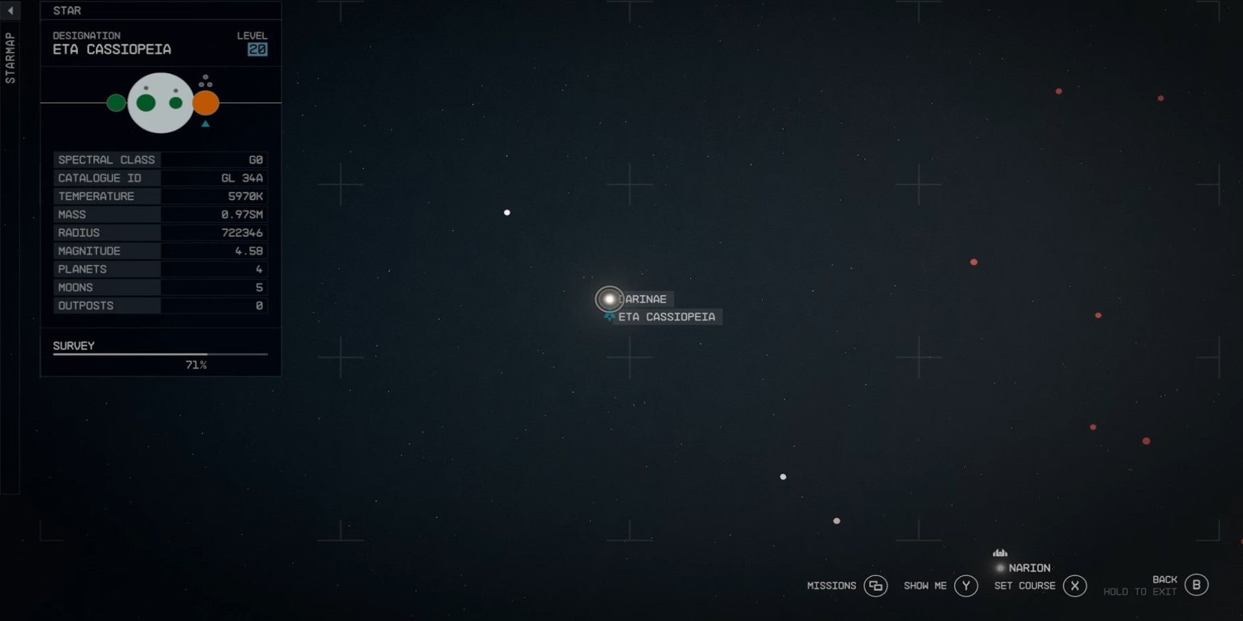 starfield - complete map - eta cassiopeia galactic