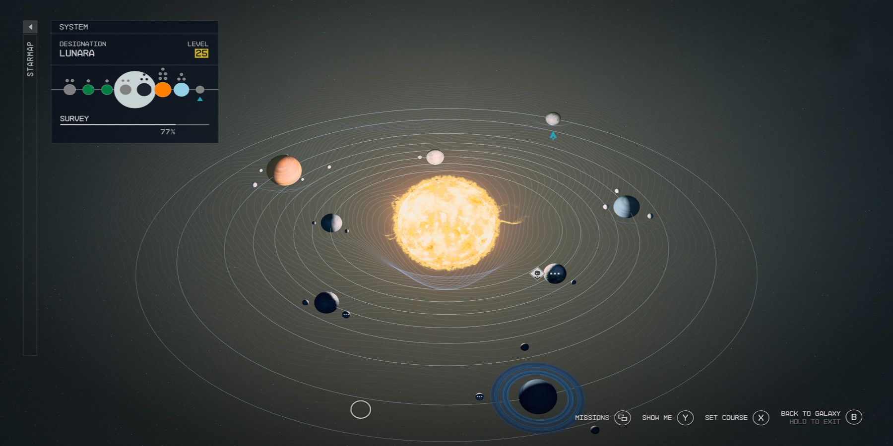 starfield - complete map - lunara system