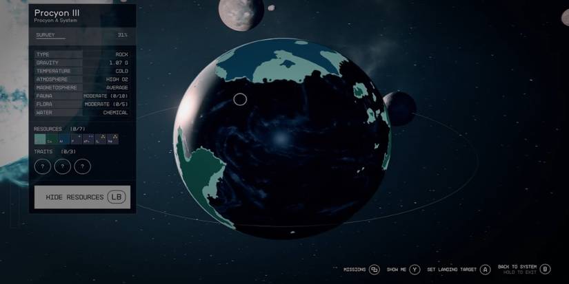 starfield - complete map - procyon 3