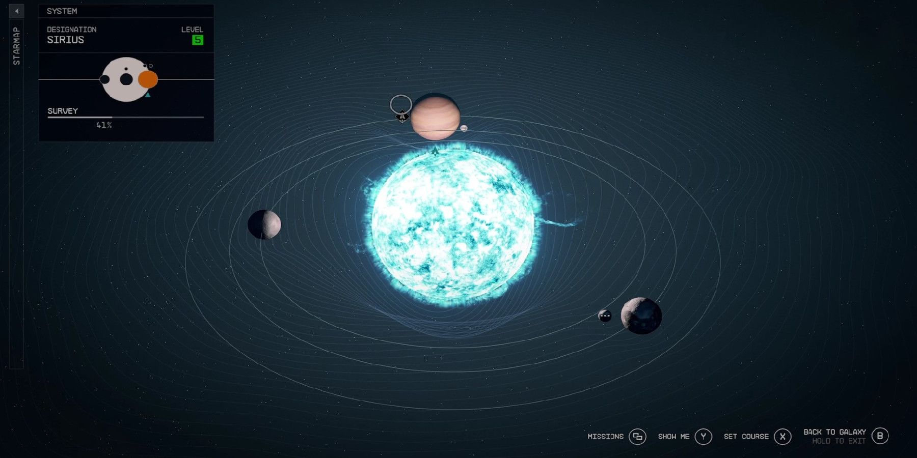starfield - complete map - sirius system