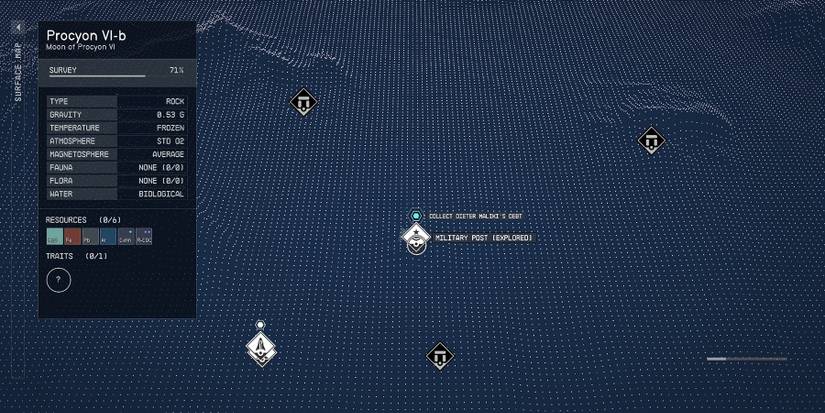 starfield dieter maliki location in military post on procyon vi-b