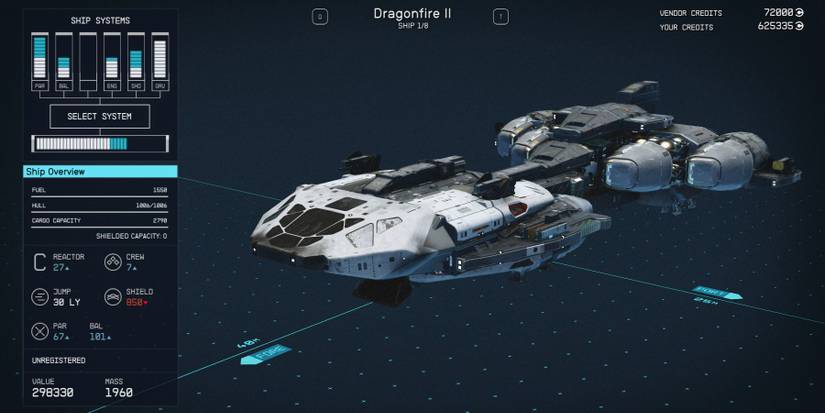 Starfield Dragonfire II Ship