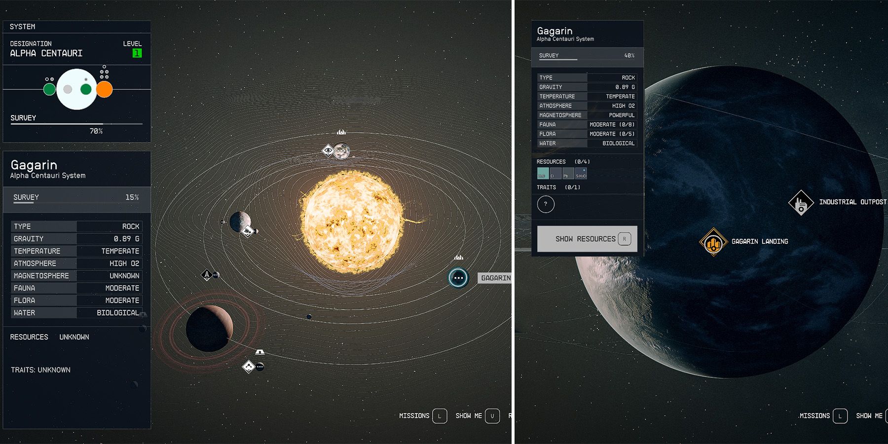 starfield gagarin landing location