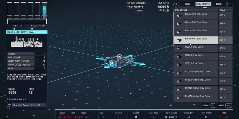 starfield helios 400 grav drive