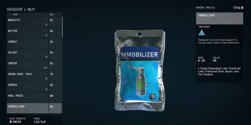 starfield how to heal a broken bone with medications