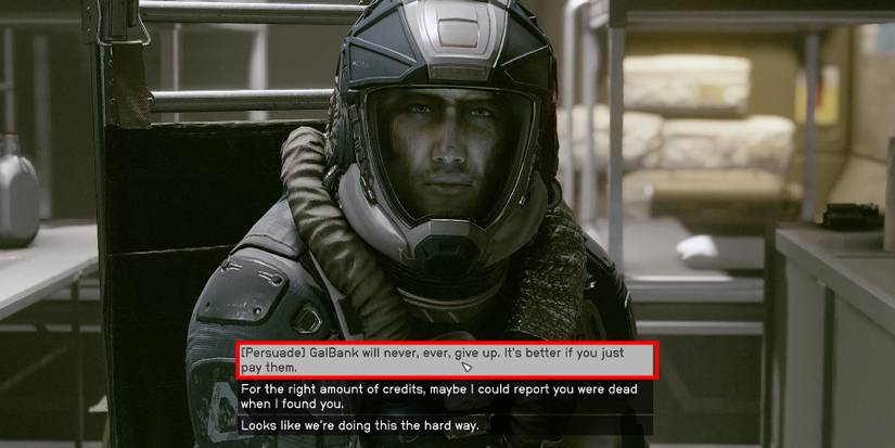 starfield how to persuade dieter maliki to pay his debt without killing him choice 2