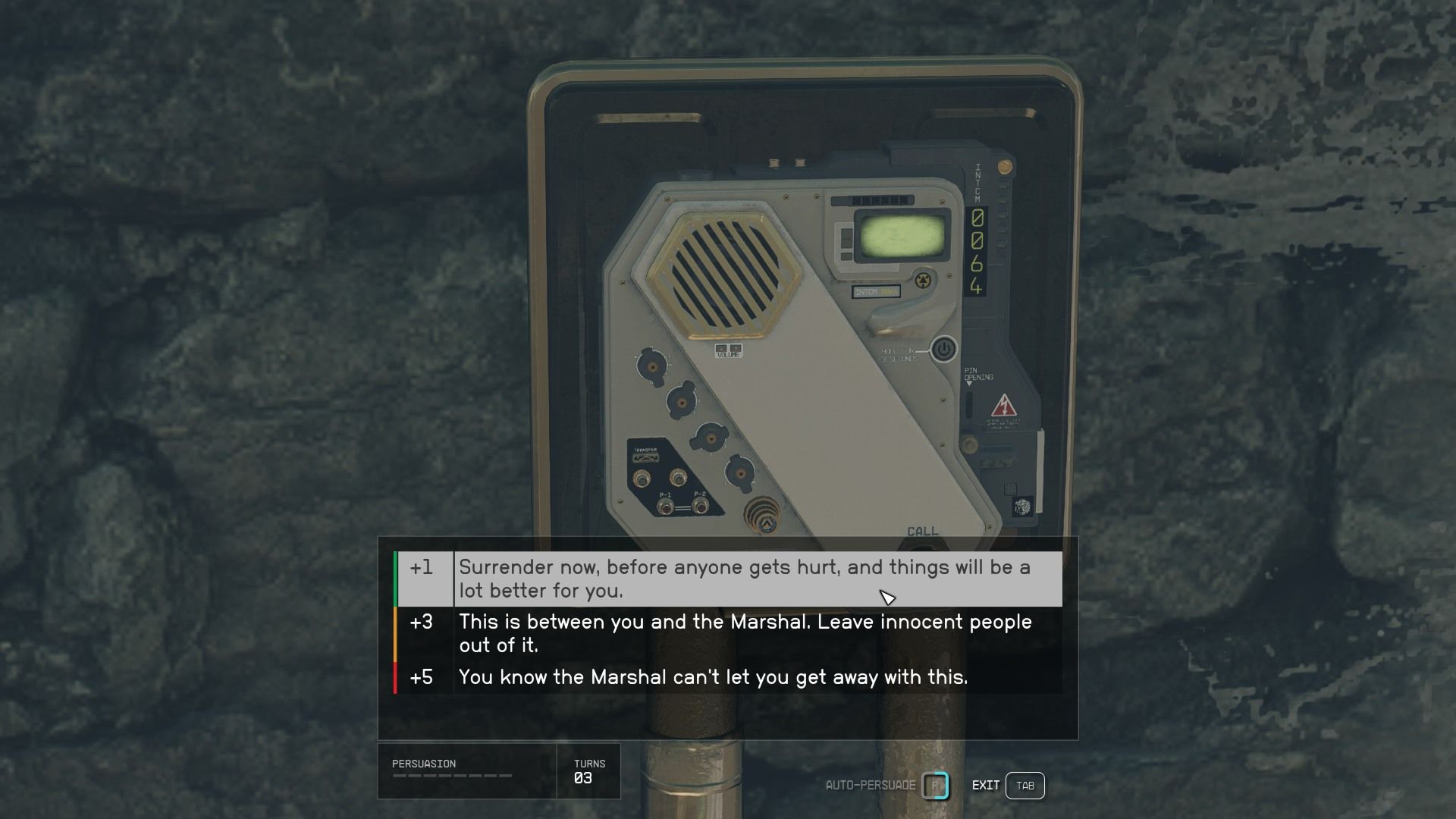 Starfield Job Gone Contaminated Persuasion