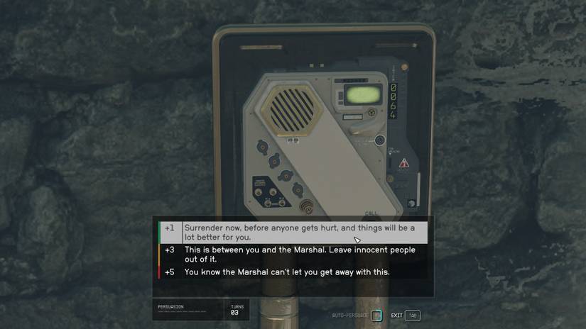 Starfield Job Gone Wrong Persuasion