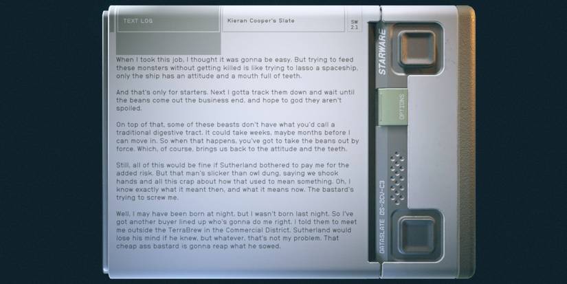Starfield kieran cooper slate terror brew walkthrough