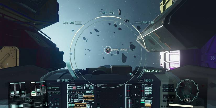 Starfield - Looking At The Mineral Deposit Interactable After Blowing Up An Asteroid