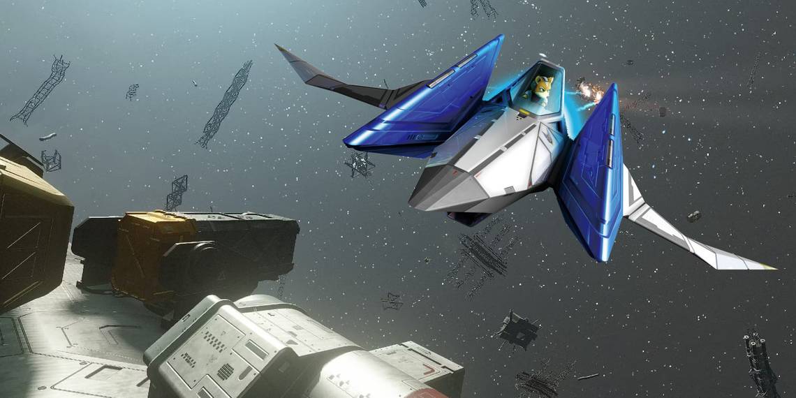 Un jugador de Starfield construye el Arwing de Star Fox.