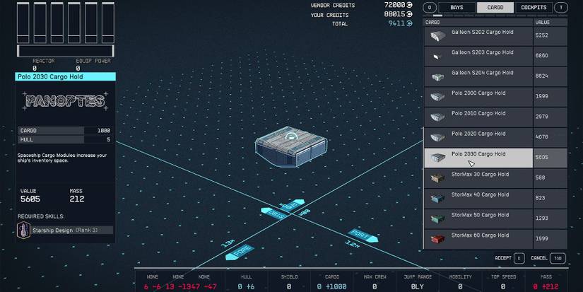 starfield polo 2030 cargo hold