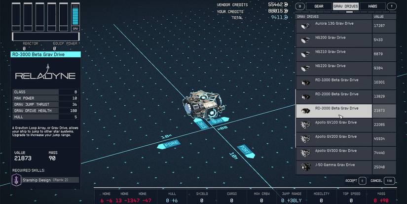 starfield rd-3000 beta grav drive