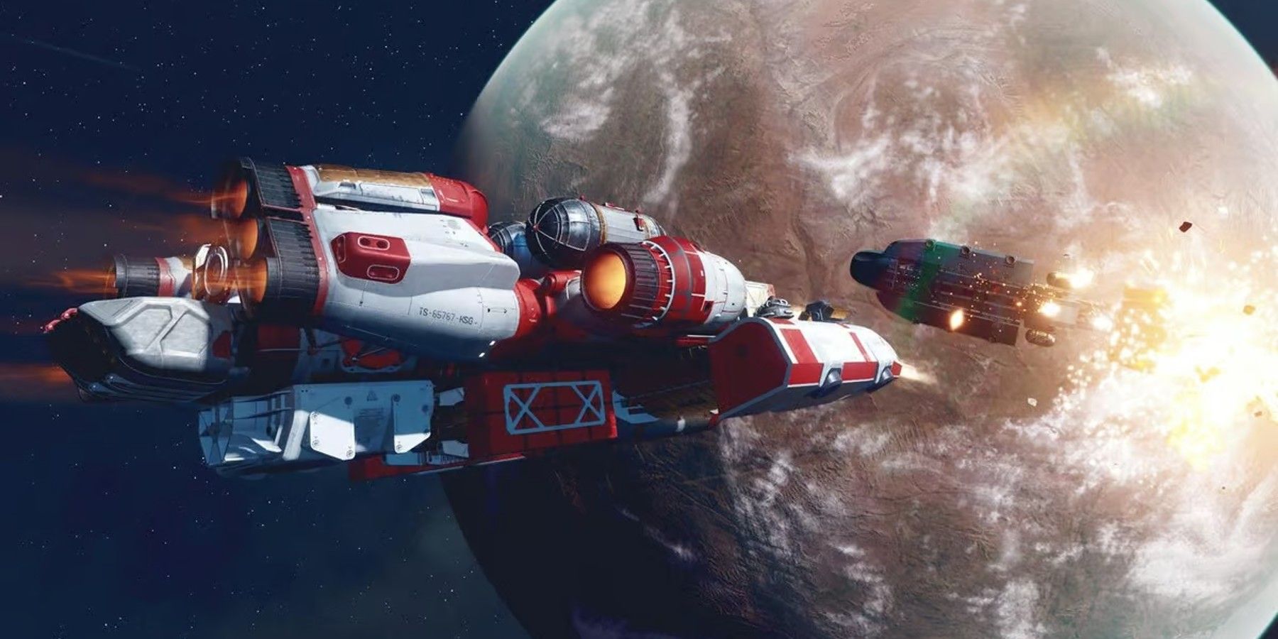 Starfield Player Builds Swordfish Ship from Cowboy Bebop