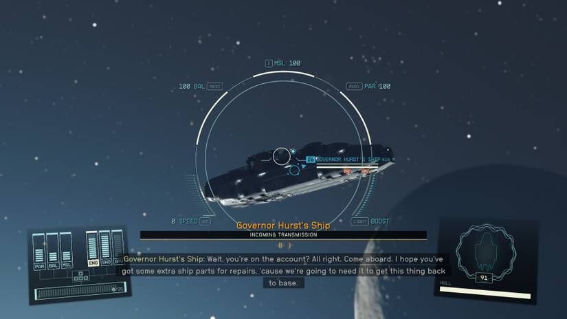 Starfield Red Tape Ship