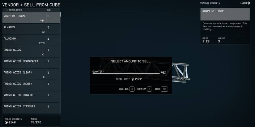 Starfield - Selling An Absurd Number Of Adaptive Frames