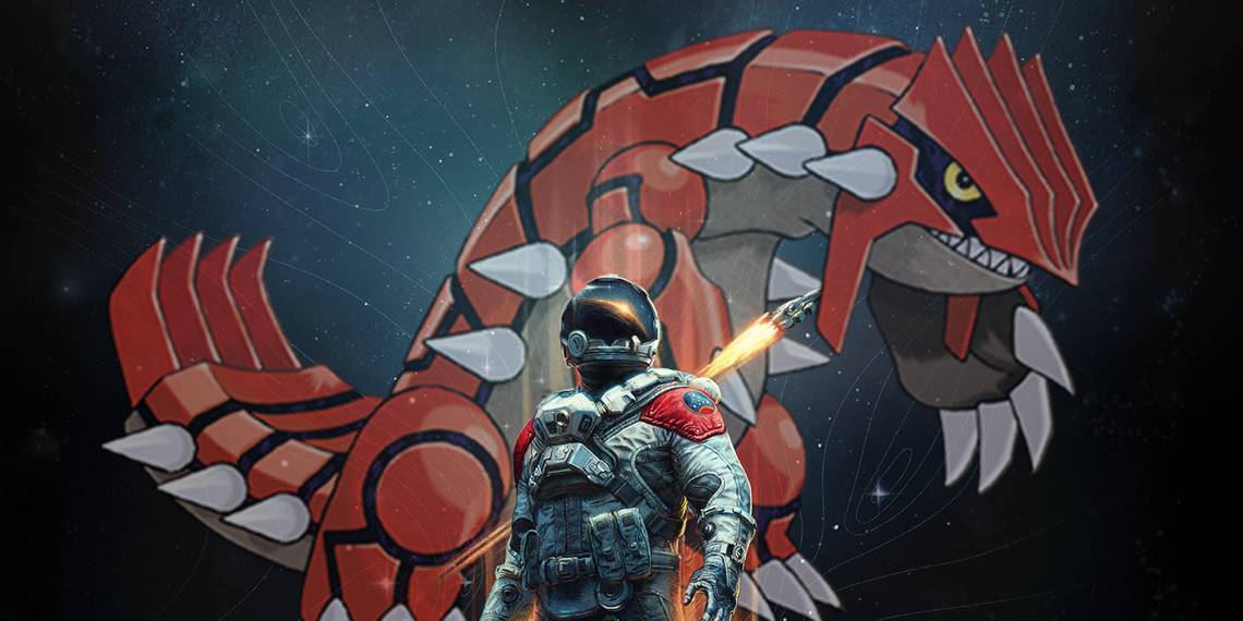 "Un fan de Starfield construye una nave inspirada en Groudon de Pokémon"