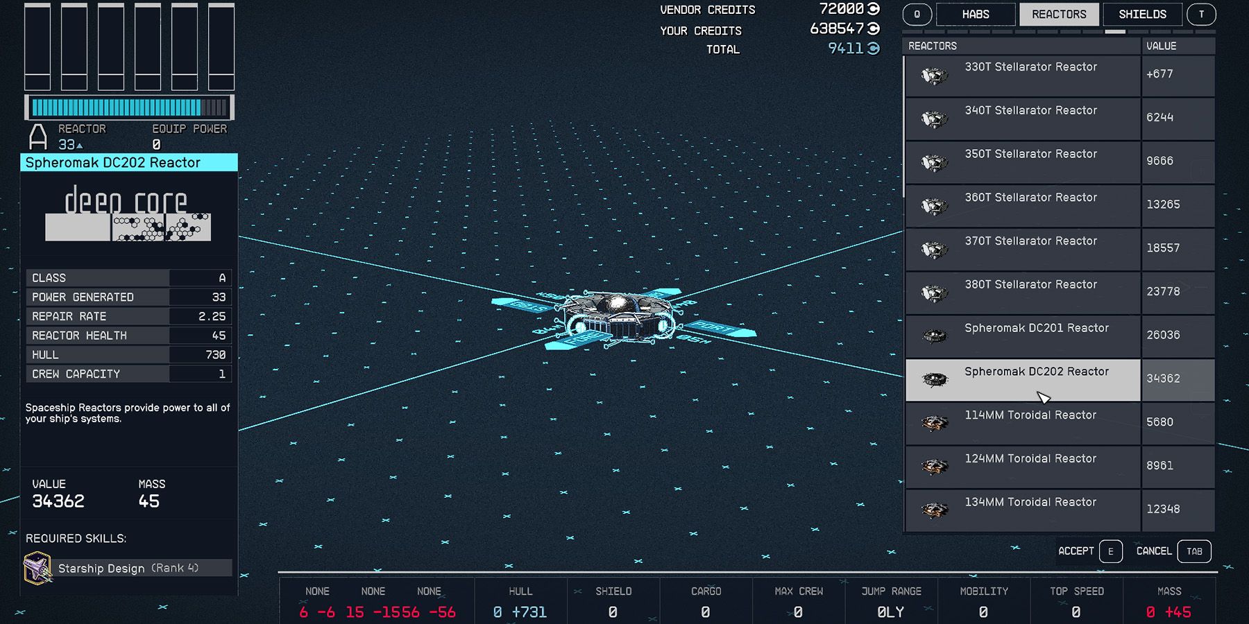 starfield spheromak dc202 reactor