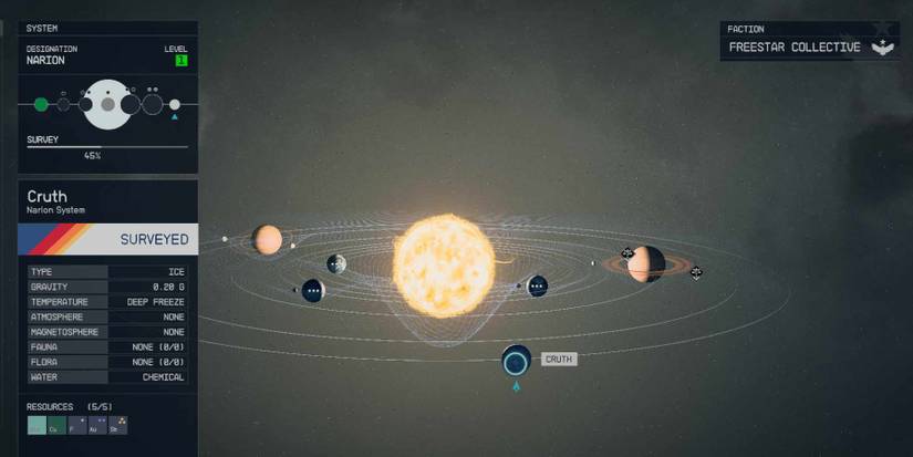 Starfield - the planet Cruth in the Narion System